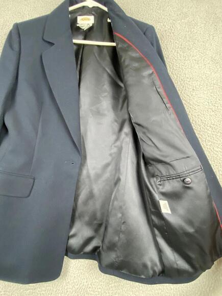 Talbots Blazer Womens 8 Blue Wool One Button Jacket - Picture 3 of 12